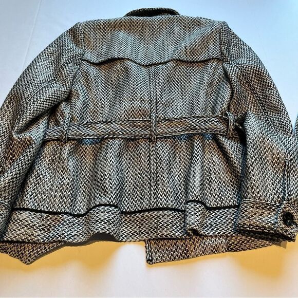 Banana Republic Women's Short Jacket Black and White Flecks Petite XS Stylish - Picture 9 of 12